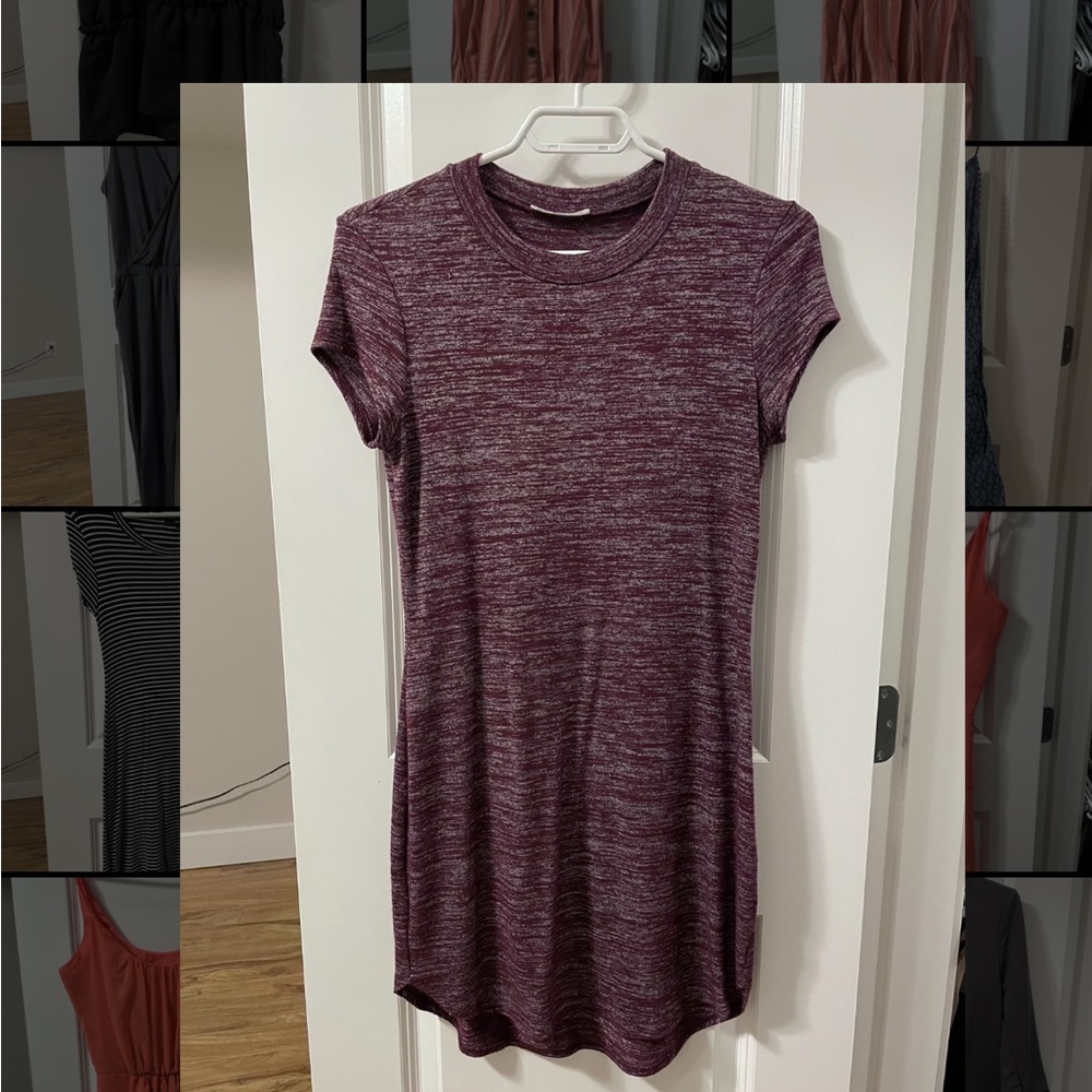High neck t-shirt dress